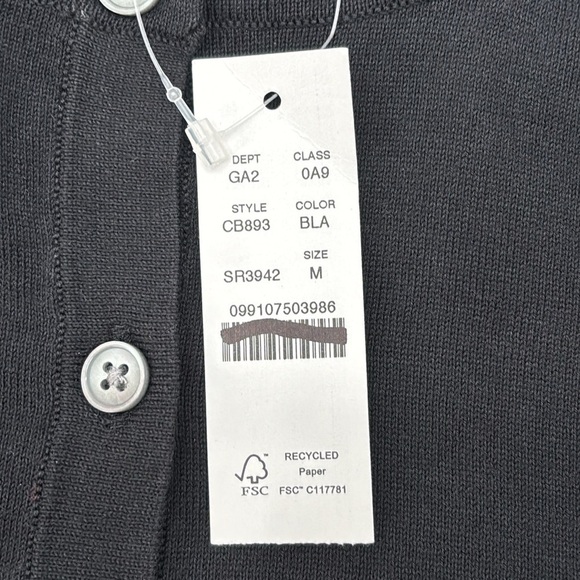 J. Crew Crewneck cardigan sweater in premium ultrafine cotton size M NWT CB893 - Picture 7 of 11